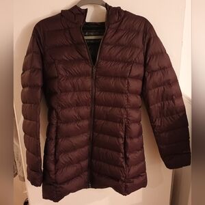 Eddie Bauer Women's Microlight Down Parka Purple Small